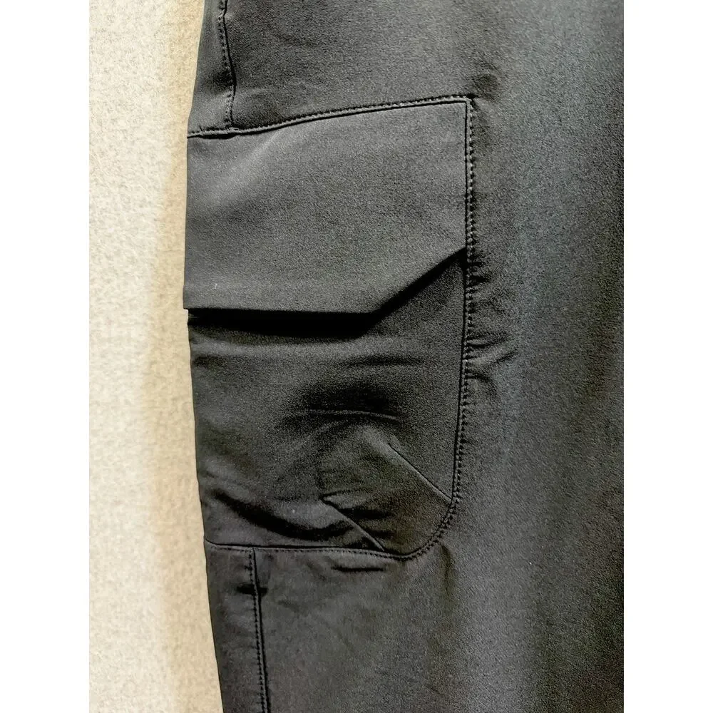 Goodfellow & Co Men’s XL Black Cargo Jogger Pants Stretch Drawstring Athletic